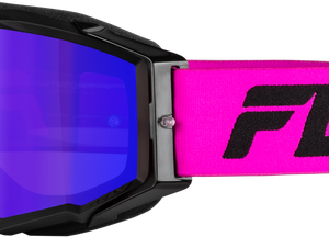 Zone Pro Goggle Pink/Black W/ Iridescent Red Mir/Smk Lens