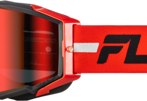 Zone Pro Goggle Red/Black/Grey W/ Red Mirror/Smoke Lens