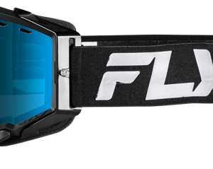 Zone Snow Goggle Black/Black W/Sky Blue Mirror/Blue Lens