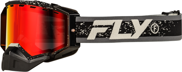 Zone Snow Goggle Black/Grey W/Red Mirror/Amber Lens