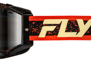 Zone Snow Goggle Blk/Red/Cream W/Red Mirror/Amber Lens