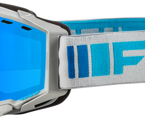 Zone Snow Goggle Silver/Blue W/ Sky Blue Mirror/Blue Lens